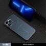 R-Just aluminijast zaščitni etui z zaščito leč fotoaparata za iPhone 13 Pro Max - modro
