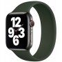 Natakljiv silikonski pašček za Apple Watch 42mm / 41mm / 40mm / 38mm - S - olivno