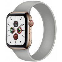 Natakljiv silikonski pašček za Apple Watch Ultra 49mm / 46mm / 45mm / 44mm / 42mm - M - siva