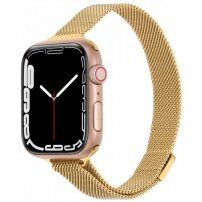 Tanek kovinski obroček Milano za Apple Watch Ultra 49mm / 46mm / 45mm / 44mm / 42mm - zlati