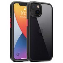 Kingsteel Wolf zaščitni etui s stekleno hrbtno stranjo za iPhone 13 mini - črna