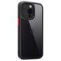 Kingsteel Wolf zaščitni etui s stekleno hrbtno stranjo za iPhone 13 Pro - črna