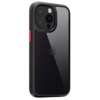 Kingsteel Wolf zaščitni etui s stekleno hrbtno stranjo za iPhone 13 Pro - črna
