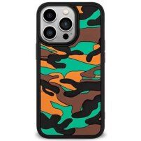 Zaščitni etui z maskirnim vzorcem za iPhone 13 Pro Max - oranžna
