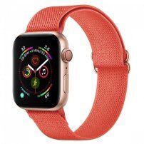 Nylon pasek z drsno sponko za Apple Watch 42mm / 41mm / 40mm / 38mm - oranžna