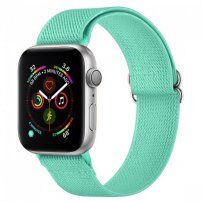 Nylon pasek z drsno sponko za Apple Watch Ultra 49mm / 46mm / 45mm / 44mm / 42mm - turkizna