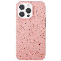 Mutural silikonski etui s pisanimi pikicami za iPhone 13 Pro - roza