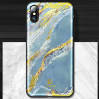 Plastični pokrov FLOVEME za Apple iPhone X - modri marmor