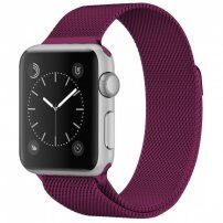 Kovinski jermen milan poteza za Apple Watch Ultra 49mm / 46mm / 45mm / 44mm / 42mm - vijolična
