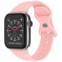Silikonski trakec z metuljasto zaponko za Apple Watch Ultra 49mm / 46mm / 45mm / 44mm / 42mm - svetlo roza