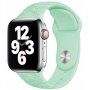 Silikonski trakec s cvetličnim vzorcem za Apple Watch Ultra 49mm / 46mm / 45mm / 44mm / 42mm - pastelno zeleni