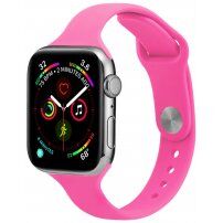 Tanek silikonski trakec za Apple Watch 42mm / 41mm / 40mm / 38mm - roza