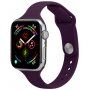 Tanek silikonski trakec za Apple Watch 42mm / 41mm / 40mm / 38mm - vijolična