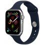 Tanek silikonski trakec za Apple Watch 42mm / 41mm / 40mm / 38mm - temno modra