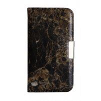 Flip primeru za iPhone 5 / 5S / SE (2016) - črni marmor