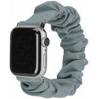 Elastičen trakec v slogu gumice za Apple Watch 42mm / 41mm / 40mm / 38mm - siva