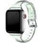 Prozoren trakec z bleščicami za Apple Watch 42mm / 41mm / 40mm / 38mm - zelena