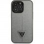 Guess Saffiano Triangle etui za iPhone 13 Pro - srebro