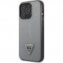 Guess Saffiano Triangle etui za iPhone 13 Pro - srebro