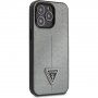 Guess Saffiano Triangle etui za iPhone 13 Pro - srebro
