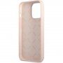 Guess Line Triangle silikonski etui za iPhone 13 Pro Max - roza
