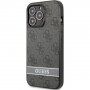 Guess 4G Stripe ovitek za iPhone 13 Pro Max - siva
