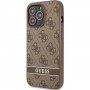 Guess 4G Stripe ovitek za iPhone 13 Pro Max - rjava