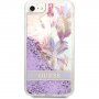 Guess Liquid Glitter Flower etui za iPhone 7 / 8 / SE (2020/2022) - vijolična