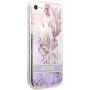 Guess Liquid Glitter Flower etui za iPhone 7 / 8 / SE (2020/2022) - vijolična