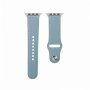 Usnjena zapestnica s čepkom za zapiranje za Apple Watch 42mm / 41mm / 40mm / 38mm - modro
