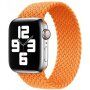 Najlonski pašček s pletenim vzorcem za Apple Watch 42mm / 41mm / 40mm / 38mm - L - oranžna
