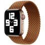 Najlonski pašček s pletenim vzorcem za Apple Watch 42mm / 41mm / 40mm / 38mm - L - rjava
