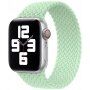 Najlonski pašček s pletenim vzorcem za Apple Watch 42mm / 41mm / 40mm / 38mm - L - zelena