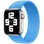 Najlonski pašček s pletenim vzorcem za Apple Watch 42mm / 41mm / 40mm / 38mm - L - nebesno modra