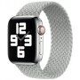 Najlonski pašček s pletenim vzorcem za Apple Watch 42mm / 41mm / 40mm / 38mm - L - siva