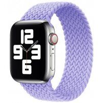 Najlonski pašček s pletenim vzorcem za Apple Watch 42mm / 41mm / 40mm / 38mm - S - vijolična