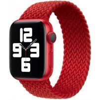 Najlonski pašček s pletenim vzorcem za Apple Watch Ultra 49mm / 46mm / 45mm / 44mm / 42mm - XS - rdeče