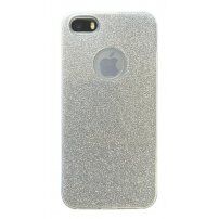 Pokrivalo z bleščicami za iPhone 5 / 5S / SE (2016) - srebro