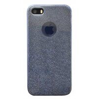 Pokrivalo z bleščicami za iPhone 5 / 5S / SE (2016) - temno siva