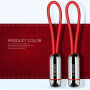X-LEVEL Eleganten USB / strelovodni kabel za Apple iPhone / iPad / iPod - 8cm - rdeče