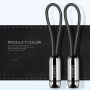 X-LEVEL Eleganten USB / strelovodni kabel za Apple iPhone / iPad / iPod - 8cm - črna
