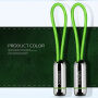 X-LEVEL Eleganten USB / strelovodni kabel za Apple iPhone / iPad / iPod - 8cm - zelena