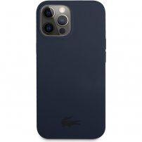 Lacoste Glossy Printing Logo silikonski etui za iPhone 13 Pro Max - temno modra