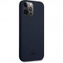 Lacoste Glossy Printing Logo silikonski etui za iPhone 13 Pro Max - temno modra