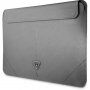 Guess Saffiano Triangle Metal Logo ovitek za iPad Pro 12,9" / MacBook do 14" - srebro