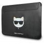 Karl Lagerfeld Choupette Head Embossed ovitek za MacBook do 16" - črna
