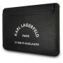 Karl Lagerfeld Saffiano RSG Embossed ovitek za MacBook do 16" - črna