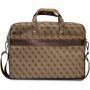 Guess 4G Triangle Logo torba za MacBook do 16" - rjava