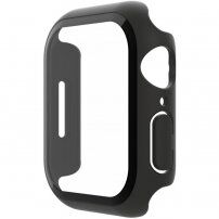 Belkin Screenforce TemperedCurve 2v1 ovitek s kaljenim steklom za Apple Watch 45mm - črna