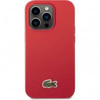 Lacoste Iconic Petit Pique Logo etui za iPhone 14 Pro Max - rdeče